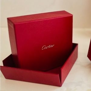 Cartier necklace box and paper bag
